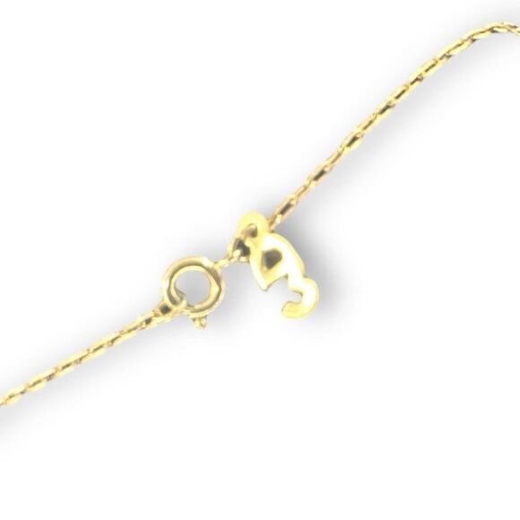 Vintage Whiting & Davis Necklace 21” Flower Lucite Pendant Gold Plated - Picture 6 of 8